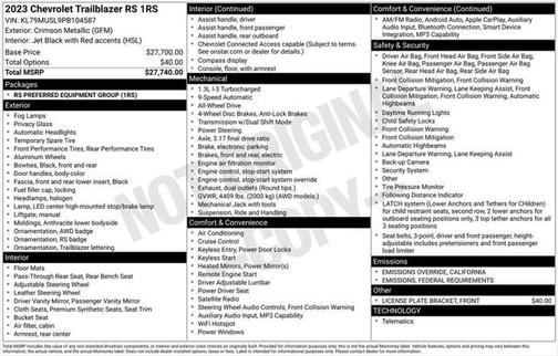 2023 Chevrolet Trailblazer RS