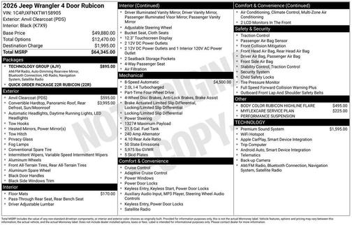 2026 Jeep Wrangler Rubicon