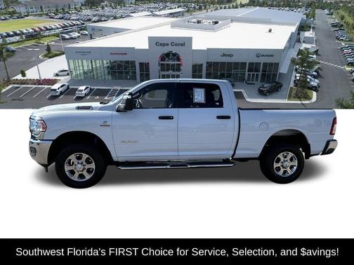 Bright White Clearcoat 2024 RAM 2500 Big Horn Crew Cab 4x4 6'4' Box