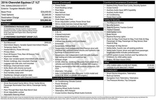 2016 Chevrolet Equinox LT