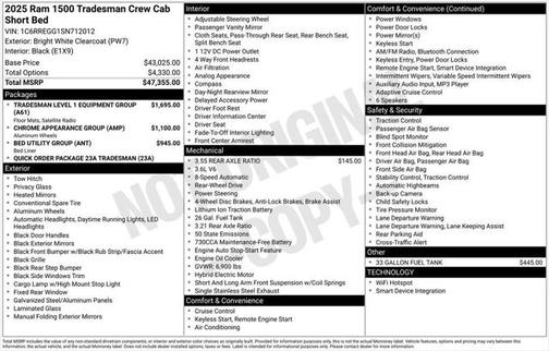 2025 RAM 1500 Tradesman