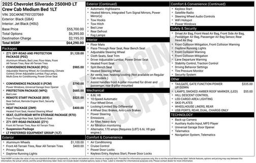 2025 Chevrolet Silverado 2500 LT