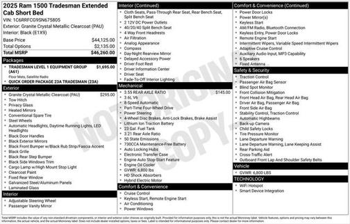 2025 RAM 1500 Tradesman