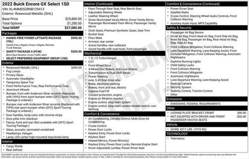 2022 Buick Encore GX Select