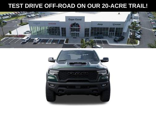 Serrano Green Metallic 2026 RAM 1500 RHO Crew Cab 4x4 5'7' Box
