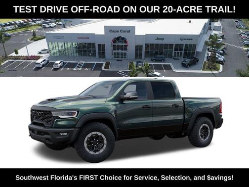 Serrano Green Metallic 2026 RAM 1500 RHO Crew Cab 4x4 5'7' Box