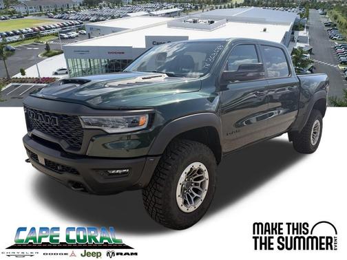 Serrano Green Metallic 2026 RAM 1500 RHO Crew Cab 4x4 5'7' Box
