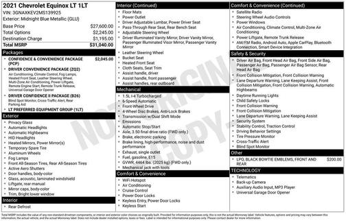 2021 Chevrolet Equinox 1LT