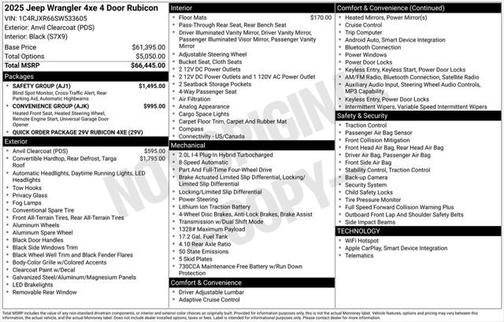 2025 Jeep Wrangler 4xe Rubicon