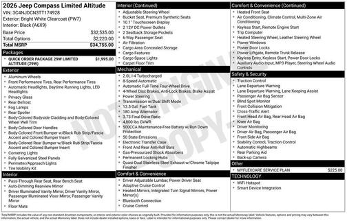 2026 Jeep Compass Limited