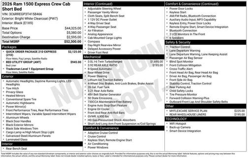 2026 RAM 1500 Express