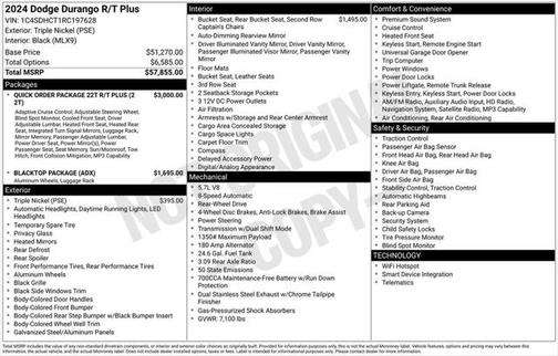 2024 Dodge Durango R/T Plus RWD