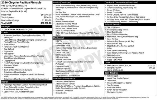2026 Chrysler Pacifica L