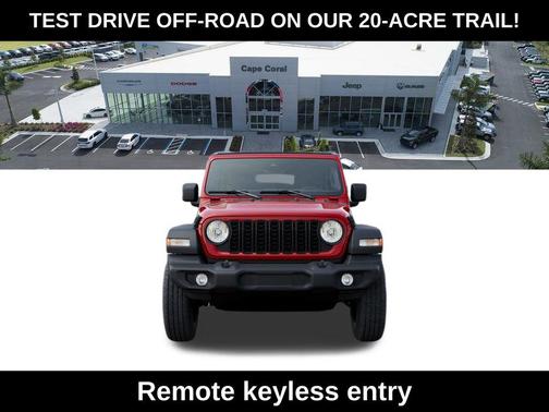 Firecracker Red Clearcoat 2026 Jeep Wrangler Sport S
