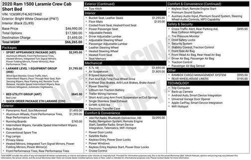 2020 RAM 1500 Laramie