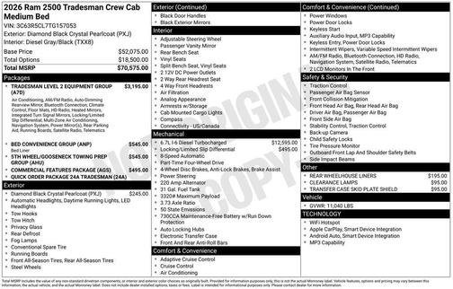 2026 RAM 2500 Tradesman