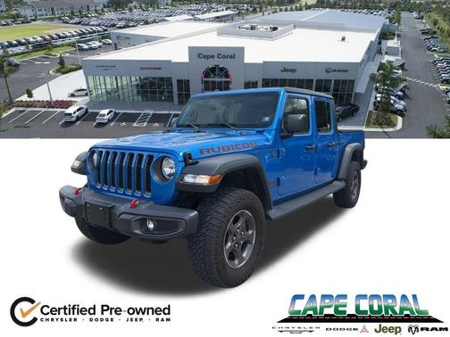 Hydro Blue Pearlcoat 2022 Jeep Gladiator Rubicon