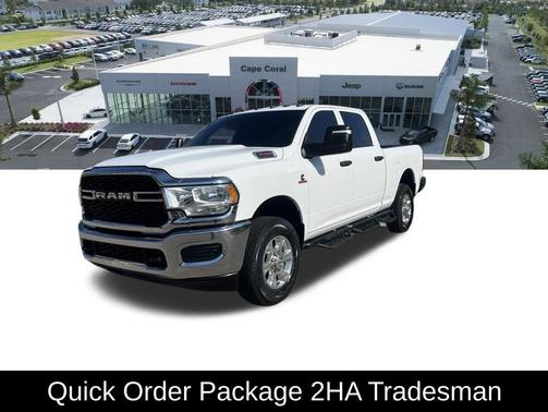 Bright White Clearcoat 2024 RAM 3500 Tradesman Crew Cab 4x4 6'4' Box