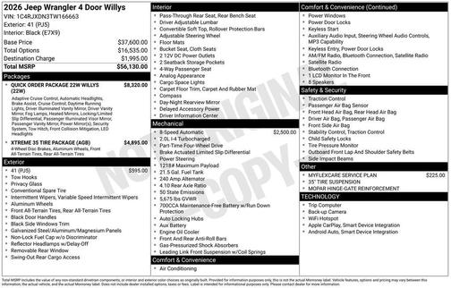 2026 Jeep Wrangler Willys