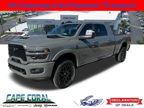 Ceramic Gray Clearcoat 2026 RAM 2500 Limited Mega Cab 4x4 6'4' Box