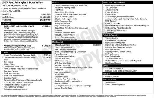 2025 Jeep Wrangler Willys