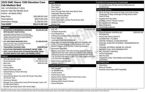2020 GMC Sierra 1500 Elevation