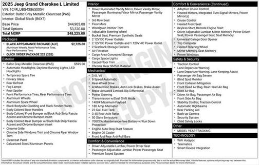 2025 Jeep Grand Cherokee L Limited