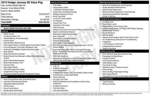 2019 Dodge Journey SE