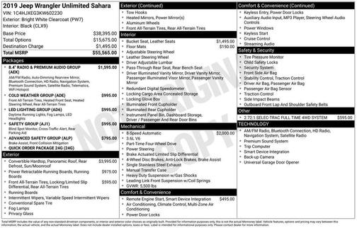 2019 Jeep Wrangler Unlimited Sahara