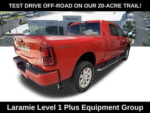 Flame Red Clearcoat 2026 RAM 2500 Laramie Mega Cab 4x4 6'4' Box