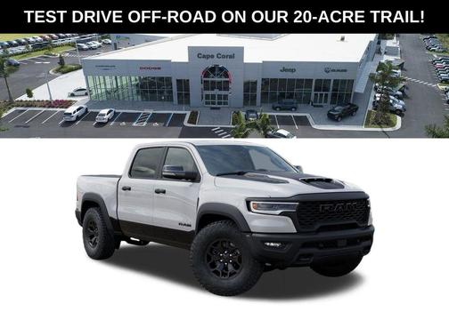 Bright White Clearcoat 2026 RAM 1500 RHO Crew Cab 4x4 5'7' Box