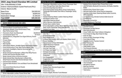 2022 Jeep Grand Cherokee Limited