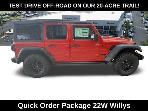 Firecracker Red Clearcoat 2026 Jeep Wrangler Willys