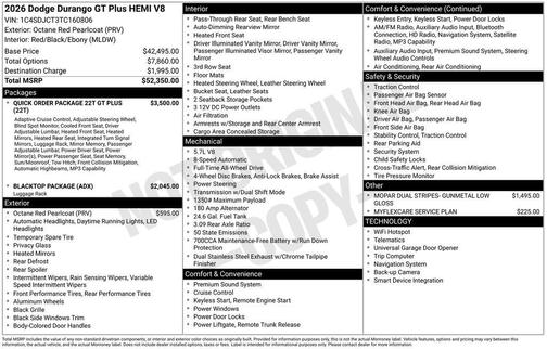 2026 Dodge Durango GT Plus