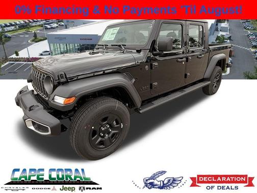 Black Clearcoat 2026 Jeep Gladiator Sport