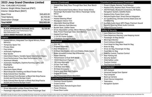2023 Jeep Grand Cherokee Limited