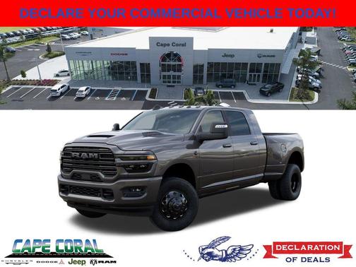 Granite Crystal Metallic Clearcoat 2026 RAM 3500 Laramie Mega Cab 4x4 6'4' Box