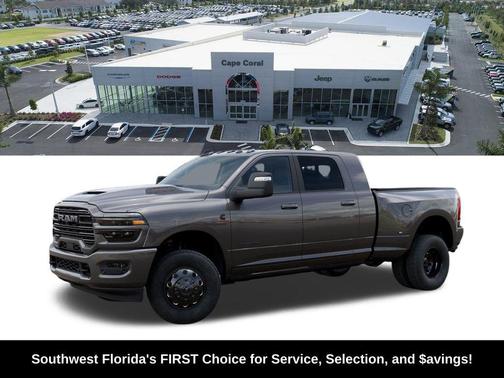 Granite Crystal Metallic Clearcoat 2026 RAM 3500 Laramie Mega Cab 4x4 6'4' Box