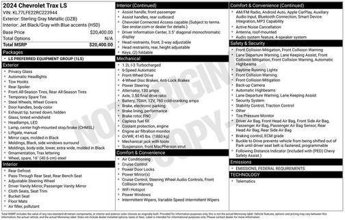 2024 Chevrolet Trax LS