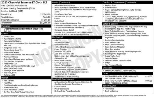 2023 Chevrolet Traverse LT Cloth