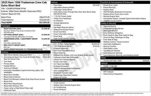 2025 RAM 1500 Tradesman