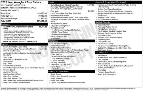 2025 Jeep Wrangler 4-Door Sahara 4x4