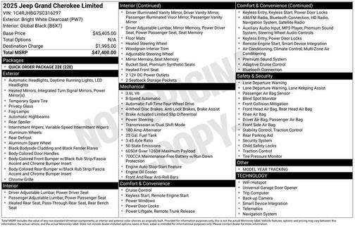 2025 Jeep Grand Cherokee Limited