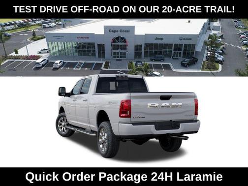 Bright White Clearcoat 2026 RAM 2500 Laramie Crew Cab 4x4 6'4' Box