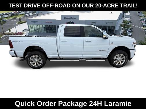 Bright White Clearcoat 2026 RAM 2500 Laramie Crew Cab 4x4 6'4' Box
