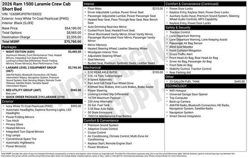 2026 RAM 1500 Laramie