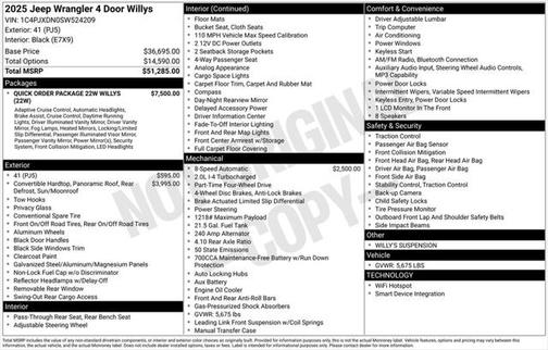 2025 Jeep Wrangler Willys