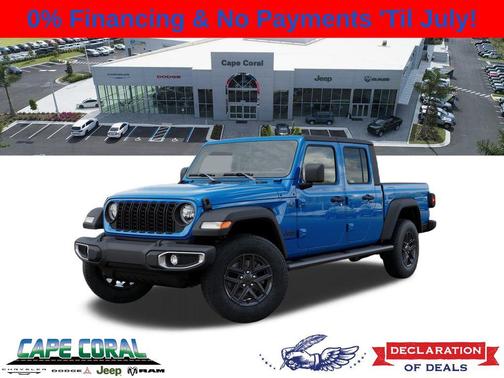 Hydro Blue Pearlcoat 2026 Jeep Gladiator Sport