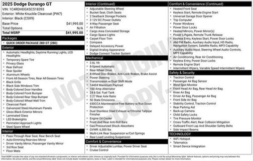 2025 Dodge Durango GT RWD