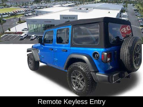 Hydro Blue Pearlcoat 2024 Jeep Wrangler Sport S